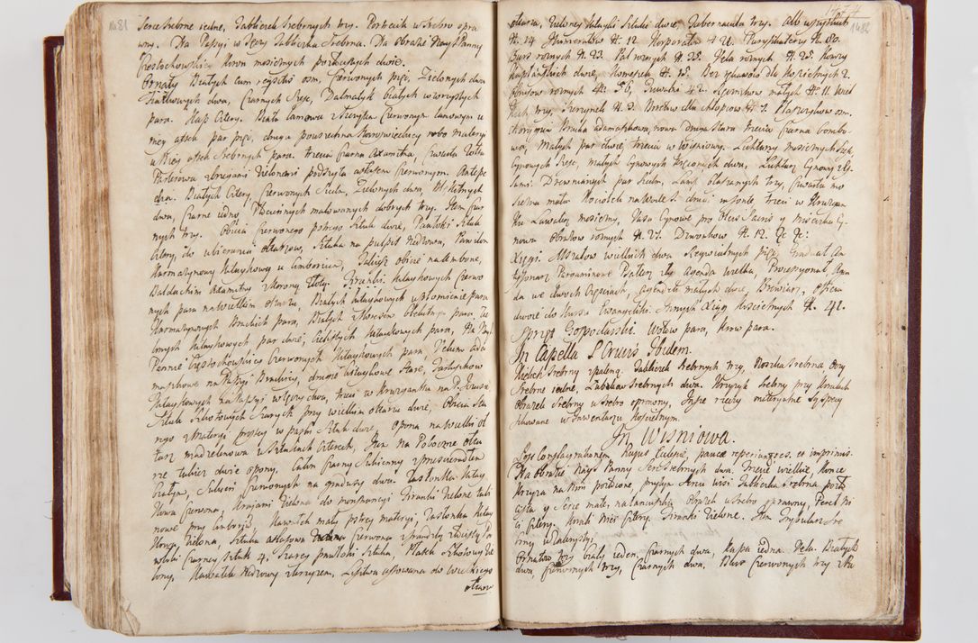 Zdjęcie nr 776 dla obiektu archiwalnego: Visitatio archidiaconatus Cracoviensis (Decanatus: Skalensis - 1727; Vitoviensis - 1727; Prossoviensis - 1728; Novi Montis - 1728; Scawinensis - 1729; Xsiążnensis - 1731; Woynicensis - 1731; Zatoriensis - 1729; Lipnicensis - 1730; Dobczycensis - 1730; Andreoviensis - 1731; Żyvecensis - 1732; Oswiemensis - 1732; Wielicensis - 1741; postea sequntur inventaria ecclesiarum decanatus Dobczycensis, Woynicensis, Andreoviensis) per R.D. Michaelem de Magna Kunice Kunicki, episcopum Arsiacensem, suffraganeum et archidiaconum Cracoviensem annis 1727 - 1741 peracta