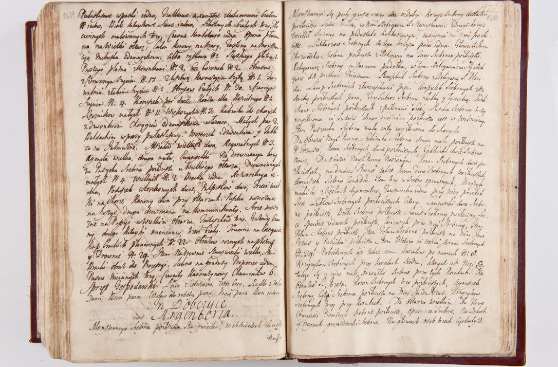 Zdjęcie nr 775 dla obiektu archiwalnego: Visitatio archidiaconatus Cracoviensis (Decanatus: Skalensis - 1727; Vitoviensis - 1727; Prossoviensis - 1728; Novi Montis - 1728; Scawinensis - 1729; Xsiążnensis - 1731; Woynicensis - 1731; Zatoriensis - 1729; Lipnicensis - 1730; Dobczycensis - 1730; Andreoviensis - 1731; Żyvecensis - 1732; Oswiemensis - 1732; Wielicensis - 1741; postea sequntur inventaria ecclesiarum decanatus Dobczycensis, Woynicensis, Andreoviensis) per R.D. Michaelem de Magna Kunice Kunicki, episcopum Arsiacensem, suffraganeum et archidiaconum Cracoviensem annis 1727 - 1741 peracta