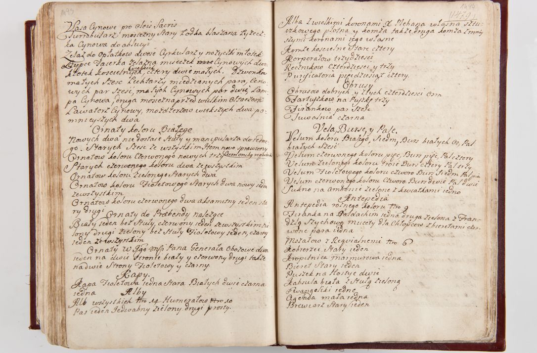 Zdjęcie nr 782 dla obiektu archiwalnego: Visitatio archidiaconatus Cracoviensis (Decanatus: Skalensis - 1727; Vitoviensis - 1727; Prossoviensis - 1728; Novi Montis - 1728; Scawinensis - 1729; Xsiążnensis - 1731; Woynicensis - 1731; Zatoriensis - 1729; Lipnicensis - 1730; Dobczycensis - 1730; Andreoviensis - 1731; Żyvecensis - 1732; Oswiemensis - 1732; Wielicensis - 1741; postea sequntur inventaria ecclesiarum decanatus Dobczycensis, Woynicensis, Andreoviensis) per R.D. Michaelem de Magna Kunice Kunicki, episcopum Arsiacensem, suffraganeum et archidiaconum Cracoviensem annis 1727 - 1741 peracta