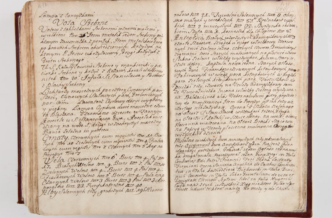 Zdjęcie nr 784 dla obiektu archiwalnego: Visitatio archidiaconatus Cracoviensis (Decanatus: Skalensis - 1727; Vitoviensis - 1727; Prossoviensis - 1728; Novi Montis - 1728; Scawinensis - 1729; Xsiążnensis - 1731; Woynicensis - 1731; Zatoriensis - 1729; Lipnicensis - 1730; Dobczycensis - 1730; Andreoviensis - 1731; Żyvecensis - 1732; Oswiemensis - 1732; Wielicensis - 1741; postea sequntur inventaria ecclesiarum decanatus Dobczycensis, Woynicensis, Andreoviensis) per R.D. Michaelem de Magna Kunice Kunicki, episcopum Arsiacensem, suffraganeum et archidiaconum Cracoviensem annis 1727 - 1741 peracta