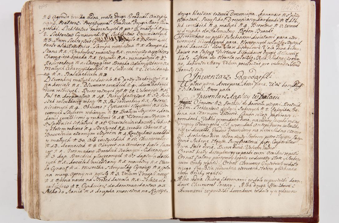 Zdjęcie nr 788 dla obiektu archiwalnego: Visitatio archidiaconatus Cracoviensis (Decanatus: Skalensis - 1727; Vitoviensis - 1727; Prossoviensis - 1728; Novi Montis - 1728; Scawinensis - 1729; Xsiążnensis - 1731; Woynicensis - 1731; Zatoriensis - 1729; Lipnicensis - 1730; Dobczycensis - 1730; Andreoviensis - 1731; Żyvecensis - 1732; Oswiemensis - 1732; Wielicensis - 1741; postea sequntur inventaria ecclesiarum decanatus Dobczycensis, Woynicensis, Andreoviensis) per R.D. Michaelem de Magna Kunice Kunicki, episcopum Arsiacensem, suffraganeum et archidiaconum Cracoviensem annis 1727 - 1741 peracta