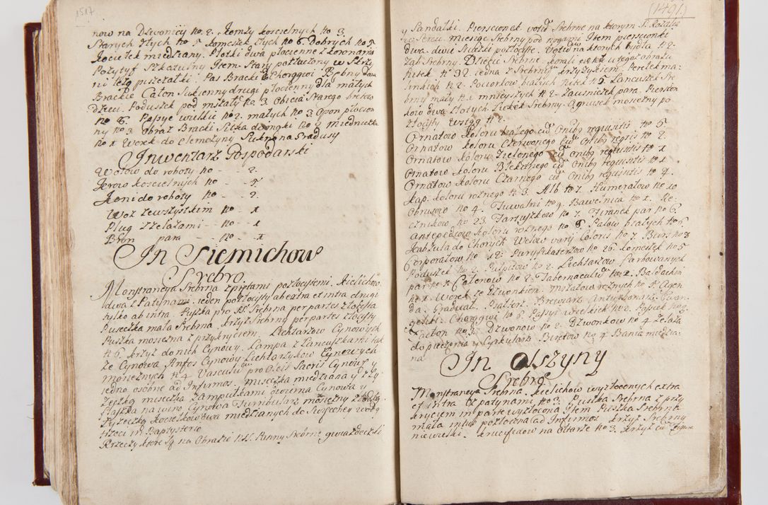 Zdjęcie nr 794 dla obiektu archiwalnego: Visitatio archidiaconatus Cracoviensis (Decanatus: Skalensis - 1727; Vitoviensis - 1727; Prossoviensis - 1728; Novi Montis - 1728; Scawinensis - 1729; Xsiążnensis - 1731; Woynicensis - 1731; Zatoriensis - 1729; Lipnicensis - 1730; Dobczycensis - 1730; Andreoviensis - 1731; Żyvecensis - 1732; Oswiemensis - 1732; Wielicensis - 1741; postea sequntur inventaria ecclesiarum decanatus Dobczycensis, Woynicensis, Andreoviensis) per R.D. Michaelem de Magna Kunice Kunicki, episcopum Arsiacensem, suffraganeum et archidiaconum Cracoviensem annis 1727 - 1741 peracta