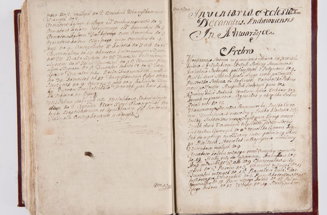 Zdjęcie nr 797 dla obiektu archiwalnego: Visitatio archidiaconatus Cracoviensis (Decanatus: Skalensis - 1727; Vitoviensis - 1727; Prossoviensis - 1728; Novi Montis - 1728; Scawinensis - 1729; Xsiążnensis - 1731; Woynicensis - 1731; Zatoriensis - 1729; Lipnicensis - 1730; Dobczycensis - 1730; Andreoviensis - 1731; Żyvecensis - 1732; Oswiemensis - 1732; Wielicensis - 1741; postea sequntur inventaria ecclesiarum decanatus Dobczycensis, Woynicensis, Andreoviensis) per R.D. Michaelem de Magna Kunice Kunicki, episcopum Arsiacensem, suffraganeum et archidiaconum Cracoviensem annis 1727 - 1741 peracta