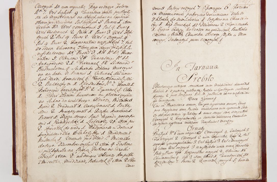 Zdjęcie nr 801 dla obiektu archiwalnego: Visitatio archidiaconatus Cracoviensis (Decanatus: Skalensis - 1727; Vitoviensis - 1727; Prossoviensis - 1728; Novi Montis - 1728; Scawinensis - 1729; Xsiążnensis - 1731; Woynicensis - 1731; Zatoriensis - 1729; Lipnicensis - 1730; Dobczycensis - 1730; Andreoviensis - 1731; Żyvecensis - 1732; Oswiemensis - 1732; Wielicensis - 1741; postea sequntur inventaria ecclesiarum decanatus Dobczycensis, Woynicensis, Andreoviensis) per R.D. Michaelem de Magna Kunice Kunicki, episcopum Arsiacensem, suffraganeum et archidiaconum Cracoviensem annis 1727 - 1741 peracta