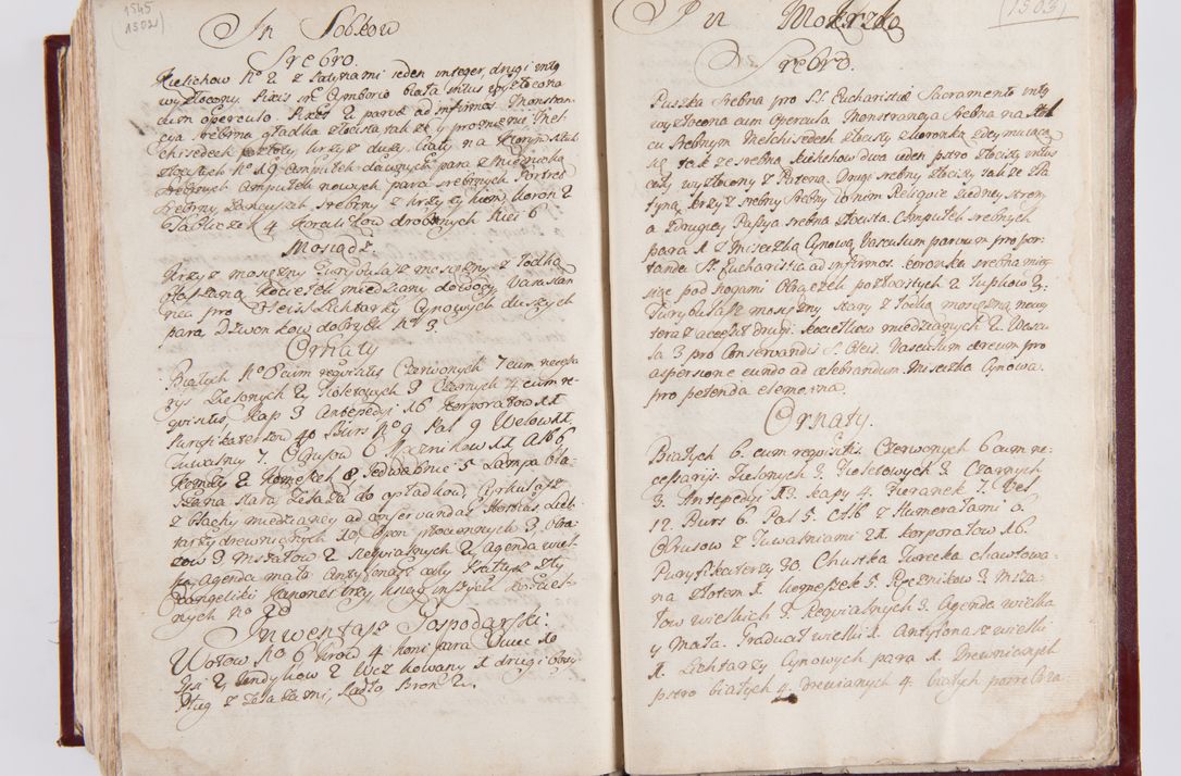 Zdjęcie nr 808 dla obiektu archiwalnego: Visitatio archidiaconatus Cracoviensis (Decanatus: Skalensis - 1727; Vitoviensis - 1727; Prossoviensis - 1728; Novi Montis - 1728; Scawinensis - 1729; Xsiążnensis - 1731; Woynicensis - 1731; Zatoriensis - 1729; Lipnicensis - 1730; Dobczycensis - 1730; Andreoviensis - 1731; Żyvecensis - 1732; Oswiemensis - 1732; Wielicensis - 1741; postea sequntur inventaria ecclesiarum decanatus Dobczycensis, Woynicensis, Andreoviensis) per R.D. Michaelem de Magna Kunice Kunicki, episcopum Arsiacensem, suffraganeum et archidiaconum Cracoviensem annis 1727 - 1741 peracta