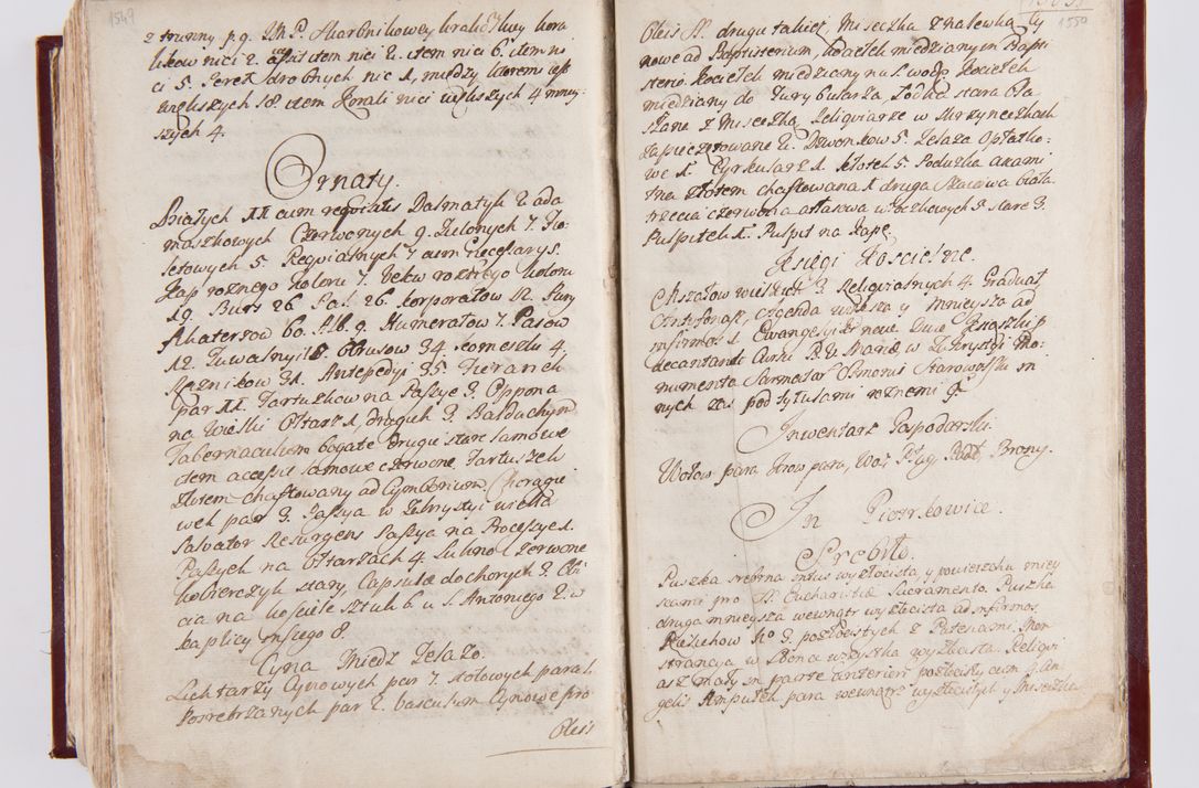 Zdjęcie nr 810 dla obiektu archiwalnego: Visitatio archidiaconatus Cracoviensis (Decanatus: Skalensis - 1727; Vitoviensis - 1727; Prossoviensis - 1728; Novi Montis - 1728; Scawinensis - 1729; Xsiążnensis - 1731; Woynicensis - 1731; Zatoriensis - 1729; Lipnicensis - 1730; Dobczycensis - 1730; Andreoviensis - 1731; Żyvecensis - 1732; Oswiemensis - 1732; Wielicensis - 1741; postea sequntur inventaria ecclesiarum decanatus Dobczycensis, Woynicensis, Andreoviensis) per R.D. Michaelem de Magna Kunice Kunicki, episcopum Arsiacensem, suffraganeum et archidiaconum Cracoviensem annis 1727 - 1741 peracta