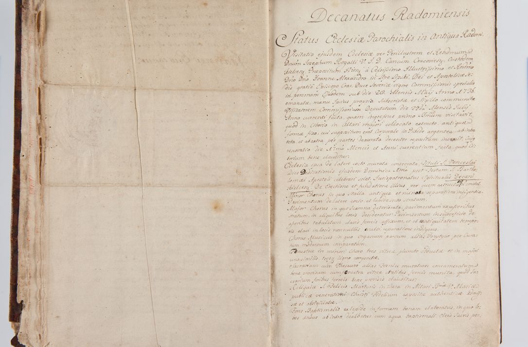 Zdjęcie nr 9 dla obiektu archiwalnego: Status ecclesiarum ac illarum rectorum sub decanatu Ecclesiae Collegiatae Kielcensis, alias in tribus decanatibus Radomiensi, Zwolenensi et Stężycensi consistentium, per visitatorem generalem ex commissione Cel. Principis R.D. Joannis Alexandri in Lipie Lipski, episcopi Cracoviensis, ducis Severiae lustratus er delineatus a.D. 1736