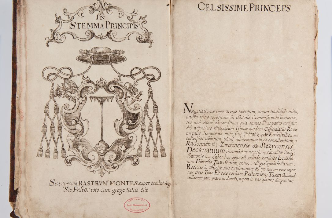 Zdjęcie nr 6 dla obiektu archiwalnego: Status ecclesiarum ac illarum rectorum sub decanatu Ecclesiae Collegiatae Kielcensis, alias in tribus decanatibus Radomiensi, Zwolenensi et Stężycensi consistentium, per visitatorem generalem ex commissione Cel. Principis R.D. Joannis Alexandri in Lipie Lipski, episcopi Cracoviensis, ducis Severiae lustratus er delineatus a.D. 1736