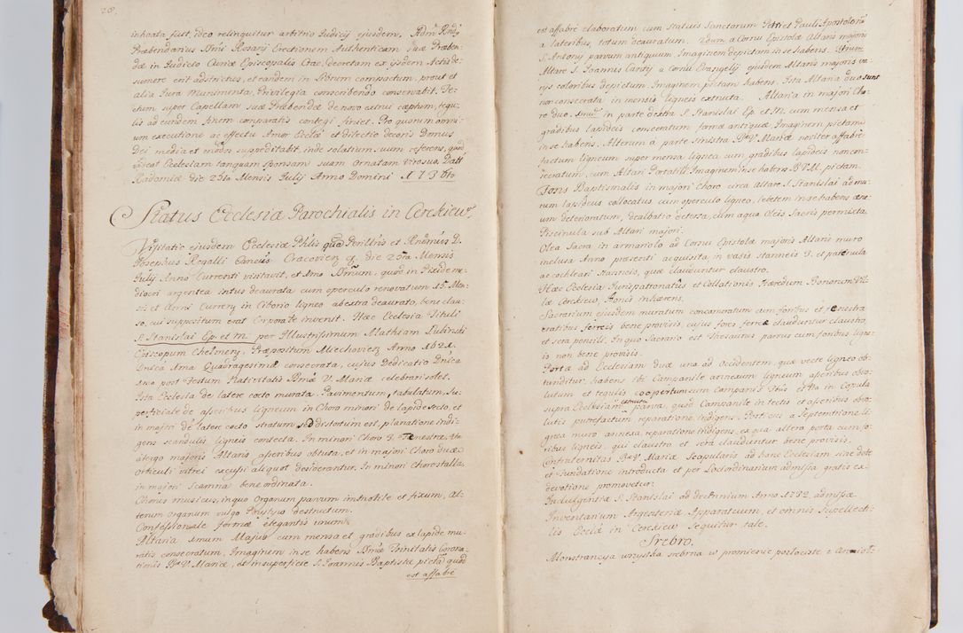 Zdjęcie nr 24 dla obiektu archiwalnego: Status ecclesiarum ac illarum rectorum sub decanatu Ecclesiae Collegiatae Kielcensis, alias in tribus decanatibus Radomiensi, Zwolenensi et Stężycensi consistentium, per visitatorem generalem ex commissione Cel. Principis R.D. Joannis Alexandri in Lipie Lipski, episcopi Cracoviensis, ducis Severiae lustratus er delineatus a.D. 1736
