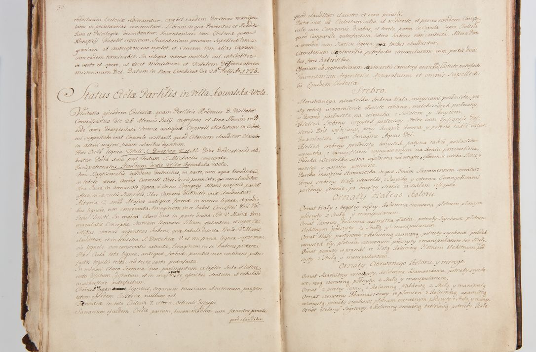 Zdjęcie nr 29 dla obiektu archiwalnego: Status ecclesiarum ac illarum rectorum sub decanatu Ecclesiae Collegiatae Kielcensis, alias in tribus decanatibus Radomiensi, Zwolenensi et Stężycensi consistentium, per visitatorem generalem ex commissione Cel. Principis R.D. Joannis Alexandri in Lipie Lipski, episcopi Cracoviensis, ducis Severiae lustratus er delineatus a.D. 1736