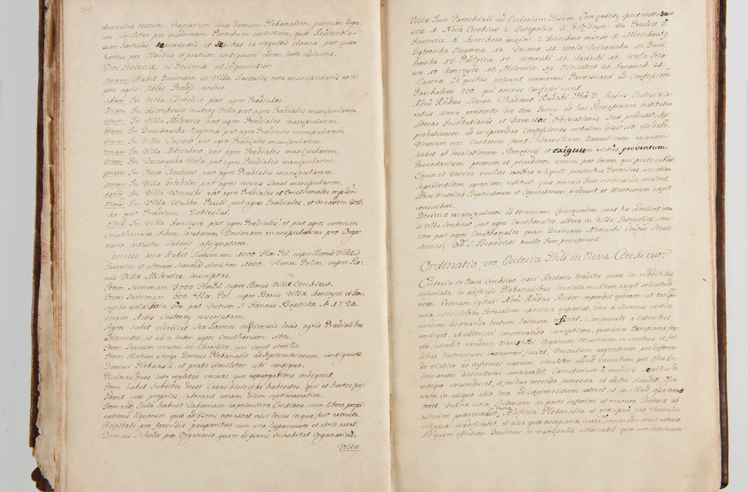 Zdjęcie nr 28 dla obiektu archiwalnego: Status ecclesiarum ac illarum rectorum sub decanatu Ecclesiae Collegiatae Kielcensis, alias in tribus decanatibus Radomiensi, Zwolenensi et Stężycensi consistentium, per visitatorem generalem ex commissione Cel. Principis R.D. Joannis Alexandri in Lipie Lipski, episcopi Cracoviensis, ducis Severiae lustratus er delineatus a.D. 1736
