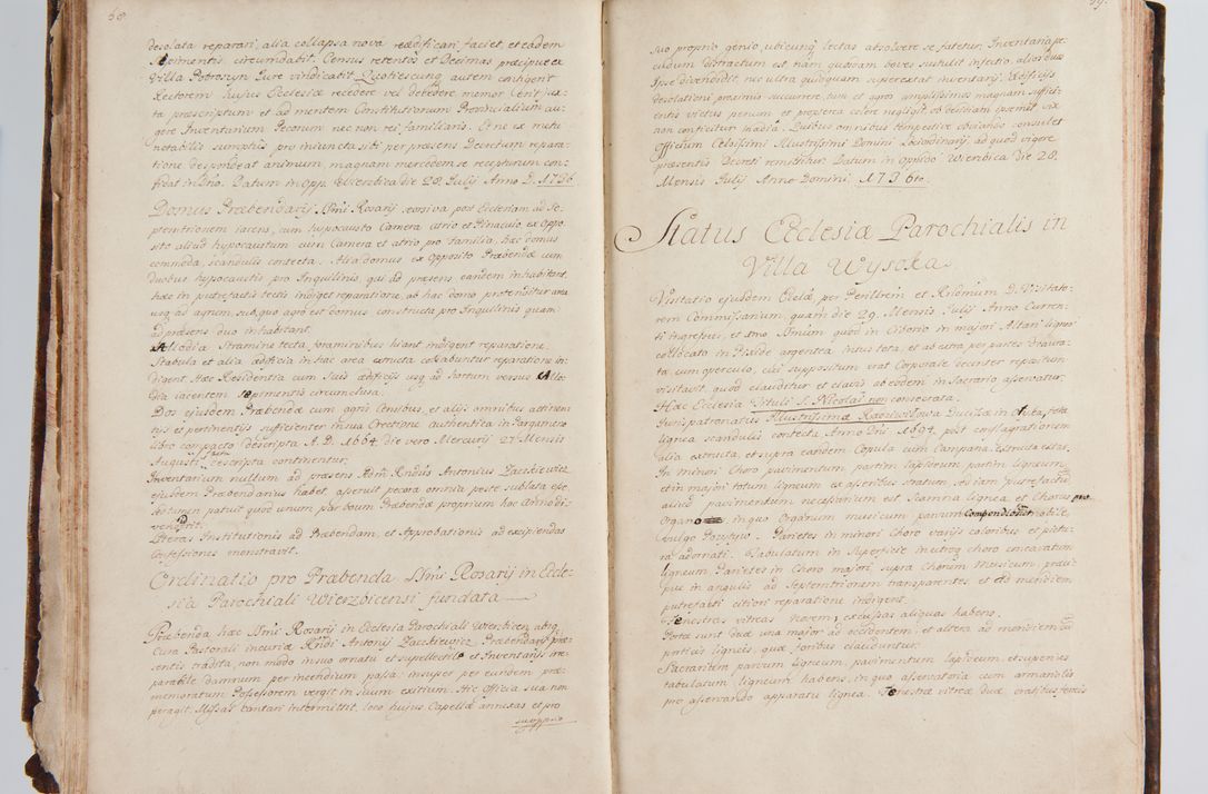 Zdjęcie nr 42 dla obiektu archiwalnego: Status ecclesiarum ac illarum rectorum sub decanatu Ecclesiae Collegiatae Kielcensis, alias in tribus decanatibus Radomiensi, Zwolenensi et Stężycensi consistentium, per visitatorem generalem ex commissione Cel. Principis R.D. Joannis Alexandri in Lipie Lipski, episcopi Cracoviensis, ducis Severiae lustratus er delineatus a.D. 1736