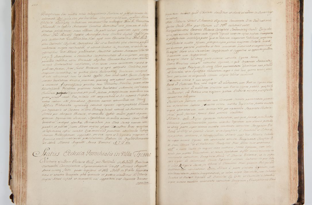 Zdjęcie nr 90 dla obiektu archiwalnego: Status ecclesiarum ac illarum rectorum sub decanatu Ecclesiae Collegiatae Kielcensis, alias in tribus decanatibus Radomiensi, Zwolenensi et Stężycensi consistentium, per visitatorem generalem ex commissione Cel. Principis R.D. Joannis Alexandri in Lipie Lipski, episcopi Cracoviensis, ducis Severiae lustratus er delineatus a.D. 1736
