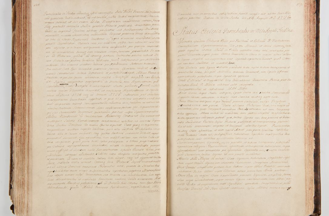 Zdjęcie nr 105 dla obiektu archiwalnego: Status ecclesiarum ac illarum rectorum sub decanatu Ecclesiae Collegiatae Kielcensis, alias in tribus decanatibus Radomiensi, Zwolenensi et Stężycensi consistentium, per visitatorem generalem ex commissione Cel. Principis R.D. Joannis Alexandri in Lipie Lipski, episcopi Cracoviensis, ducis Severiae lustratus er delineatus a.D. 1736