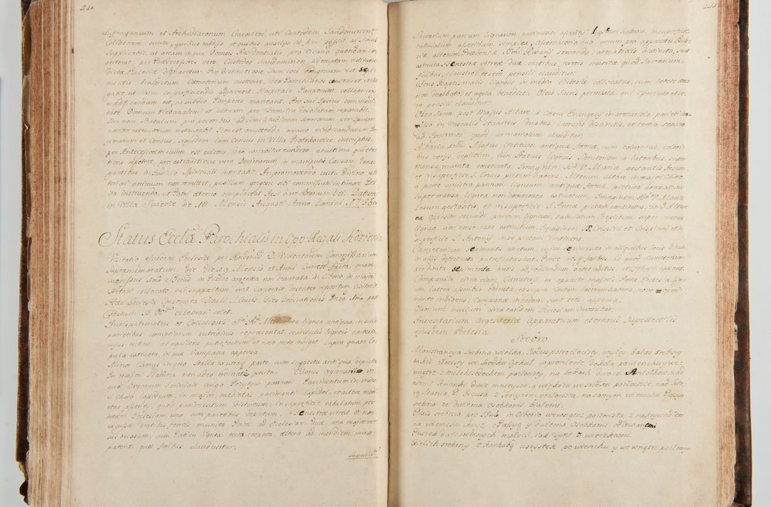 Zdjęcie nr 122 dla obiektu archiwalnego: Status ecclesiarum ac illarum rectorum sub decanatu Ecclesiae Collegiatae Kielcensis, alias in tribus decanatibus Radomiensi, Zwolenensi et Stężycensi consistentium, per visitatorem generalem ex commissione Cel. Principis R.D. Joannis Alexandri in Lipie Lipski, episcopi Cracoviensis, ducis Severiae lustratus er delineatus a.D. 1736