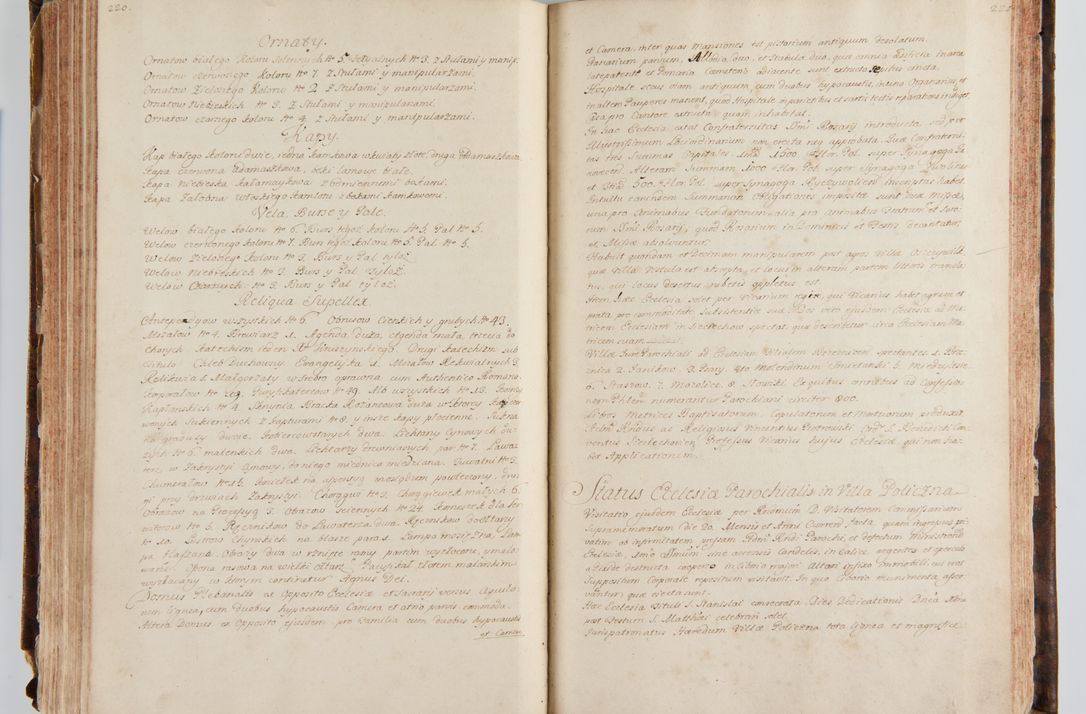 Zdjęcie nr 127 dla obiektu archiwalnego: Status ecclesiarum ac illarum rectorum sub decanatu Ecclesiae Collegiatae Kielcensis, alias in tribus decanatibus Radomiensi, Zwolenensi et Stężycensi consistentium, per visitatorem generalem ex commissione Cel. Principis R.D. Joannis Alexandri in Lipie Lipski, episcopi Cracoviensis, ducis Severiae lustratus er delineatus a.D. 1736