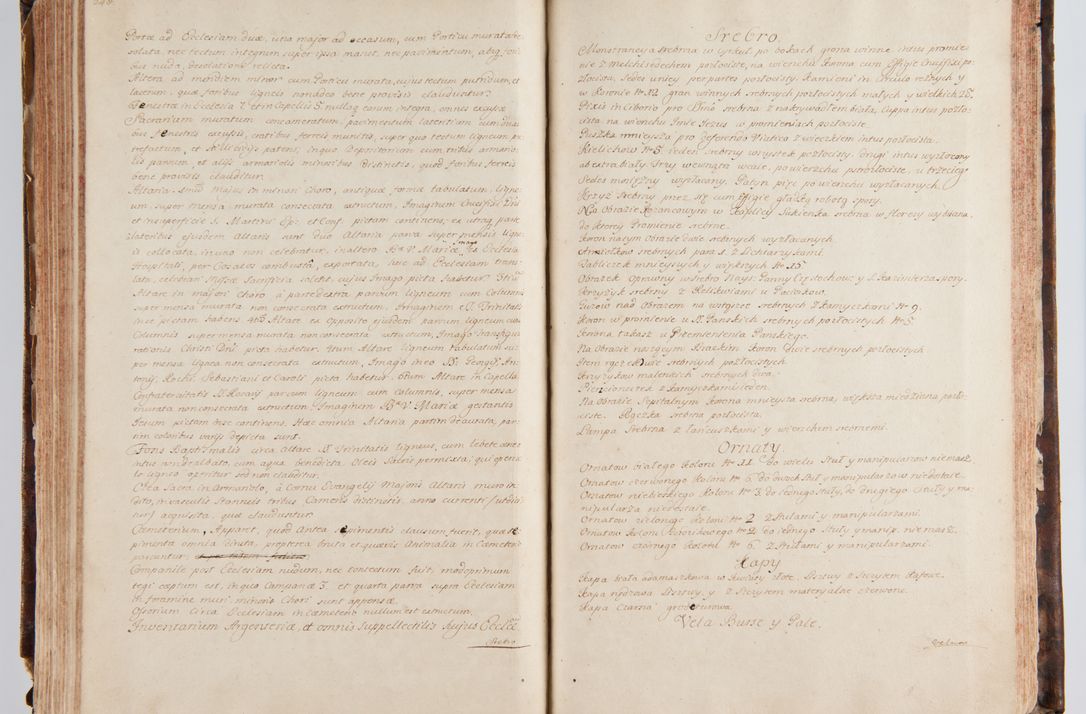 Zdjęcie nr 141 dla obiektu archiwalnego: Status ecclesiarum ac illarum rectorum sub decanatu Ecclesiae Collegiatae Kielcensis, alias in tribus decanatibus Radomiensi, Zwolenensi et Stężycensi consistentium, per visitatorem generalem ex commissione Cel. Principis R.D. Joannis Alexandri in Lipie Lipski, episcopi Cracoviensis, ducis Severiae lustratus er delineatus a.D. 1736