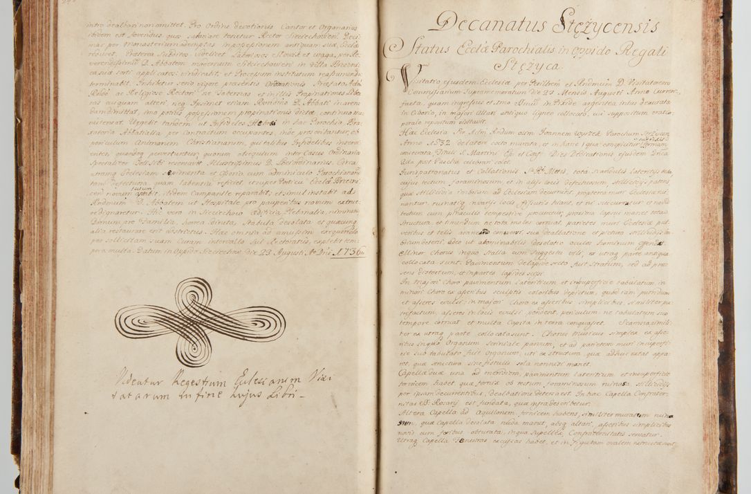 Zdjęcie nr 140 dla obiektu archiwalnego: Status ecclesiarum ac illarum rectorum sub decanatu Ecclesiae Collegiatae Kielcensis, alias in tribus decanatibus Radomiensi, Zwolenensi et Stężycensi consistentium, per visitatorem generalem ex commissione Cel. Principis R.D. Joannis Alexandri in Lipie Lipski, episcopi Cracoviensis, ducis Severiae lustratus er delineatus a.D. 1736