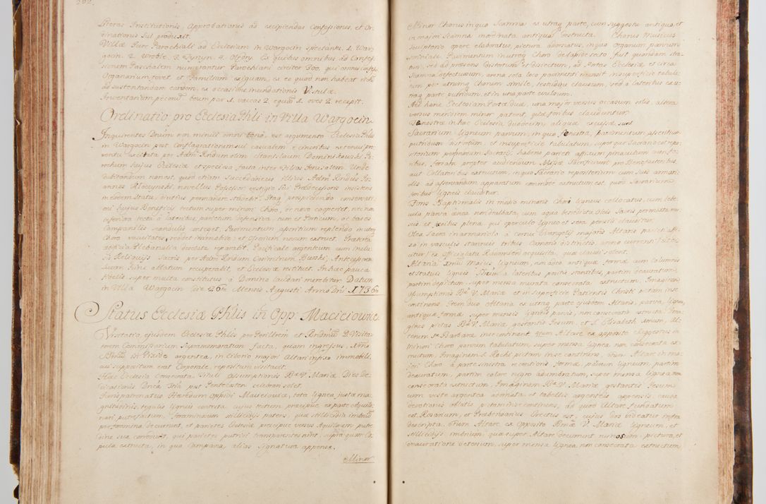 Zdjęcie nr 148 dla obiektu archiwalnego: Status ecclesiarum ac illarum rectorum sub decanatu Ecclesiae Collegiatae Kielcensis, alias in tribus decanatibus Radomiensi, Zwolenensi et Stężycensi consistentium, per visitatorem generalem ex commissione Cel. Principis R.D. Joannis Alexandri in Lipie Lipski, episcopi Cracoviensis, ducis Severiae lustratus er delineatus a.D. 1736