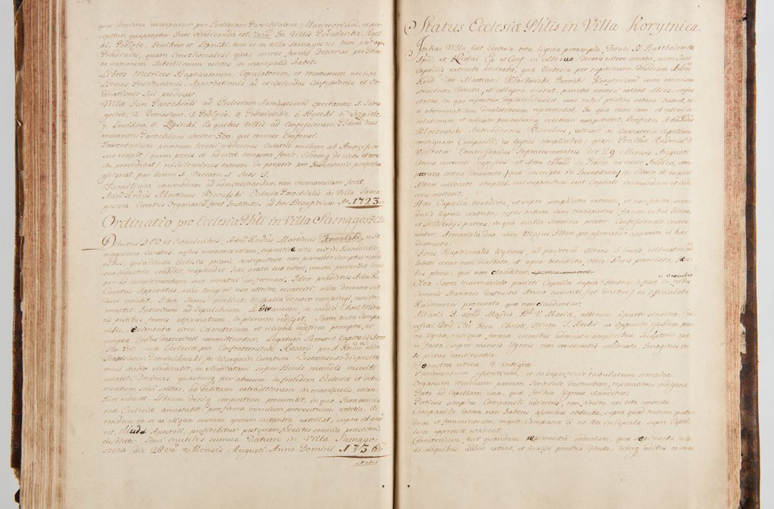 Zdjęcie nr 156 dla obiektu archiwalnego: Status ecclesiarum ac illarum rectorum sub decanatu Ecclesiae Collegiatae Kielcensis, alias in tribus decanatibus Radomiensi, Zwolenensi et Stężycensi consistentium, per visitatorem generalem ex commissione Cel. Principis R.D. Joannis Alexandri in Lipie Lipski, episcopi Cracoviensis, ducis Severiae lustratus er delineatus a.D. 1736