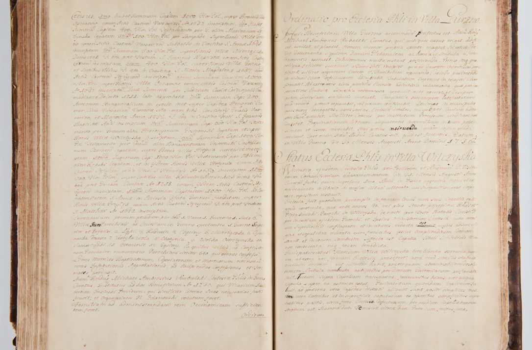 Zdjęcie nr 163 dla obiektu archiwalnego: Status ecclesiarum ac illarum rectorum sub decanatu Ecclesiae Collegiatae Kielcensis, alias in tribus decanatibus Radomiensi, Zwolenensi et Stężycensi consistentium, per visitatorem generalem ex commissione Cel. Principis R.D. Joannis Alexandri in Lipie Lipski, episcopi Cracoviensis, ducis Severiae lustratus er delineatus a.D. 1736