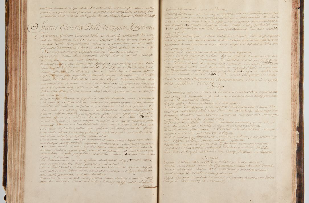 Zdjęcie nr 166 dla obiektu archiwalnego: Status ecclesiarum ac illarum rectorum sub decanatu Ecclesiae Collegiatae Kielcensis, alias in tribus decanatibus Radomiensi, Zwolenensi et Stężycensi consistentium, per visitatorem generalem ex commissione Cel. Principis R.D. Joannis Alexandri in Lipie Lipski, episcopi Cracoviensis, ducis Severiae lustratus er delineatus a.D. 1736