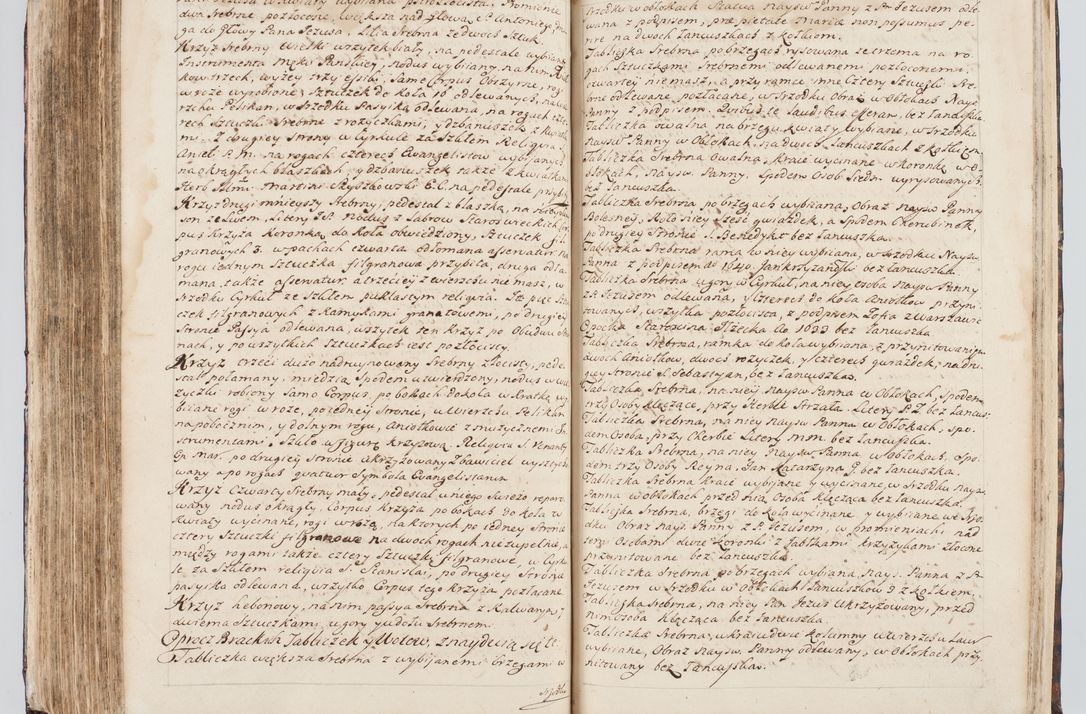 Zdjęcie nr 284 dla obiektu archiwalnego: Visitatio interna et externa ecclesiarum praeposituralium, parachialium, hospitalium et aliorum beneficiorum in decanatibus Bodzantinensi ac Kunoviensi consistentium per me Venceslaum Hieronymum de Bogusławice Sierakowski, pro tunc episcopum Cestrensem, coadiutorem Livoniae et Piltinensis, custodem Coronarum Regni , canonicum Cracoviensem uti tanquam praepositum Kielcensem, praeviis litteris innotescentialibus via cursoria per R.D. Decanos directis anno 1738 die 29 Julii inchoata et successivo anno 1739 die 14 memsis Junii terminata et peracta