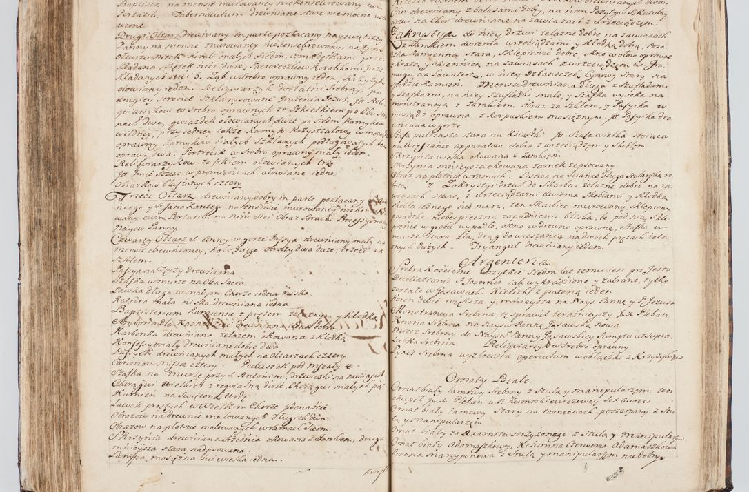 Zdjęcie nr 253 dla obiektu archiwalnego: Visitatio interna et externa ecclesiarum praeposituralium, parachialium, hospitalium et aliorum beneficiorum in decanatibus Bodzantinensi ac Kunoviensi consistentium per me Venceslaum Hieronymum de Bogusławice Sierakowski, pro tunc episcopum Cestrensem, coadiutorem Livoniae et Piltinensis, custodem Coronarum Regni , canonicum Cracoviensem uti tanquam praepositum Kielcensem, praeviis litteris innotescentialibus via cursoria per R.D. Decanos directis anno 1738 die 29 Julii inchoata et successivo anno 1739 die 14 memsis Junii terminata et peracta