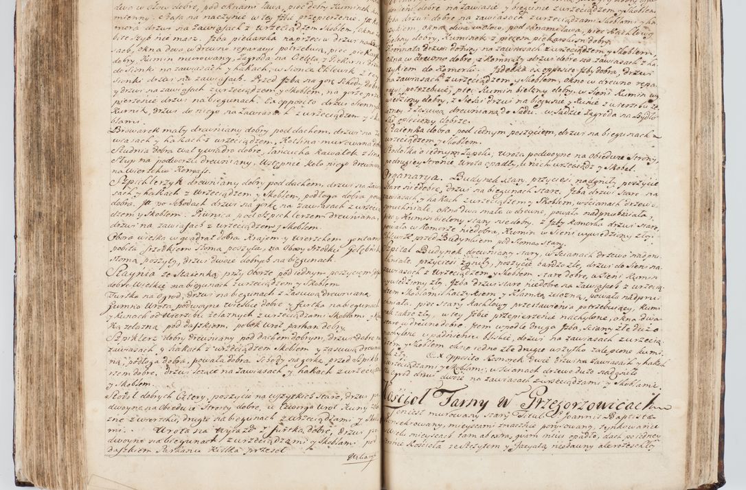 Zdjęcie nr 237 dla obiektu archiwalnego: Visitatio interna et externa ecclesiarum praeposituralium, parachialium, hospitalium et aliorum beneficiorum in decanatibus Bodzantinensi ac Kunoviensi consistentium per me Venceslaum Hieronymum de Bogusławice Sierakowski, pro tunc episcopum Cestrensem, coadiutorem Livoniae et Piltinensis, custodem Coronarum Regni , canonicum Cracoviensem uti tanquam praepositum Kielcensem, praeviis litteris innotescentialibus via cursoria per R.D. Decanos directis anno 1738 die 29 Julii inchoata et successivo anno 1739 die 14 memsis Junii terminata et peracta