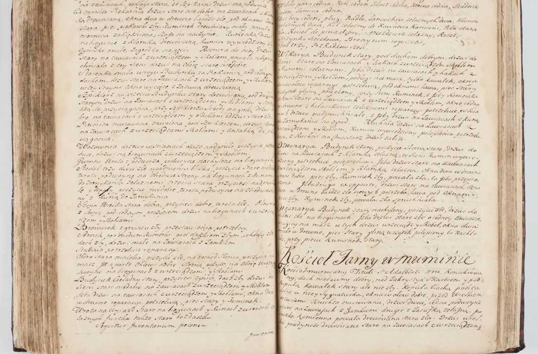 Zdjęcie nr 233 dla obiektu archiwalnego: Visitatio interna et externa ecclesiarum praeposituralium, parachialium, hospitalium et aliorum beneficiorum in decanatibus Bodzantinensi ac Kunoviensi consistentium per me Venceslaum Hieronymum de Bogusławice Sierakowski, pro tunc episcopum Cestrensem, coadiutorem Livoniae et Piltinensis, custodem Coronarum Regni , canonicum Cracoviensem uti tanquam praepositum Kielcensem, praeviis litteris innotescentialibus via cursoria per R.D. Decanos directis anno 1738 die 29 Julii inchoata et successivo anno 1739 die 14 memsis Junii terminata et peracta