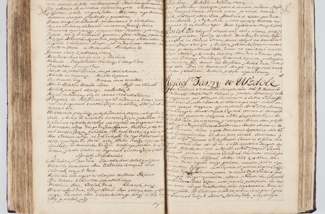 Zdjęcie nr 218 dla obiektu archiwalnego: Visitatio interna et externa ecclesiarum praeposituralium, parachialium, hospitalium et aliorum beneficiorum in decanatibus Bodzantinensi ac Kunoviensi consistentium per me Venceslaum Hieronymum de Bogusławice Sierakowski, pro tunc episcopum Cestrensem, coadiutorem Livoniae et Piltinensis, custodem Coronarum Regni , canonicum Cracoviensem uti tanquam praepositum Kielcensem, praeviis litteris innotescentialibus via cursoria per R.D. Decanos directis anno 1738 die 29 Julii inchoata et successivo anno 1739 die 14 memsis Junii terminata et peracta