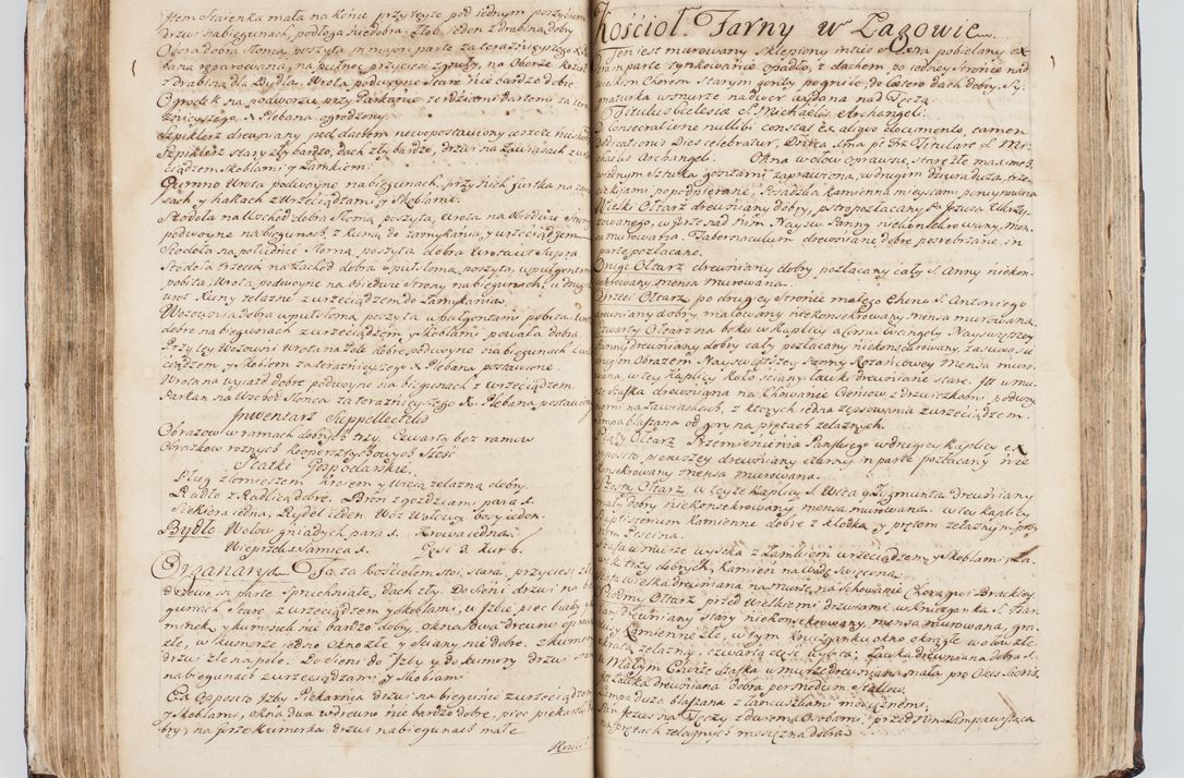 Zdjęcie nr 184 dla obiektu archiwalnego: Visitatio interna et externa ecclesiarum praeposituralium, parachialium, hospitalium et aliorum beneficiorum in decanatibus Bodzantinensi ac Kunoviensi consistentium per me Venceslaum Hieronymum de Bogusławice Sierakowski, pro tunc episcopum Cestrensem, coadiutorem Livoniae et Piltinensis, custodem Coronarum Regni , canonicum Cracoviensem uti tanquam praepositum Kielcensem, praeviis litteris innotescentialibus via cursoria per R.D. Decanos directis anno 1738 die 29 Julii inchoata et successivo anno 1739 die 14 memsis Junii terminata et peracta