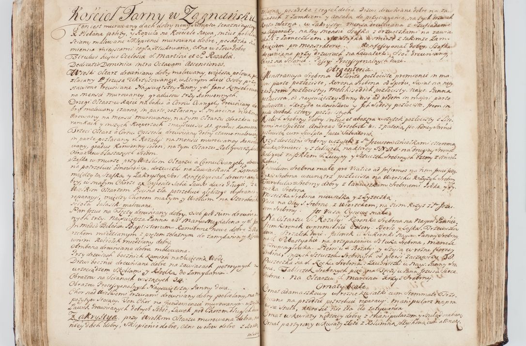 Zdjęcie nr 145 dla obiektu archiwalnego: Visitatio interna et externa ecclesiarum praeposituralium, parachialium, hospitalium et aliorum beneficiorum in decanatibus Bodzantinensi ac Kunoviensi consistentium per me Venceslaum Hieronymum de Bogusławice Sierakowski, pro tunc episcopum Cestrensem, coadiutorem Livoniae et Piltinensis, custodem Coronarum Regni , canonicum Cracoviensem uti tanquam praepositum Kielcensem, praeviis litteris innotescentialibus via cursoria per R.D. Decanos directis anno 1738 die 29 Julii inchoata et successivo anno 1739 die 14 memsis Junii terminata et peracta