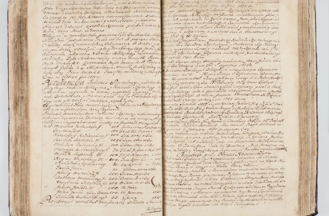 Zdjęcie nr 143 dla obiektu archiwalnego: Visitatio interna et externa ecclesiarum praeposituralium, parachialium, hospitalium et aliorum beneficiorum in decanatibus Bodzantinensi ac Kunoviensi consistentium per me Venceslaum Hieronymum de Bogusławice Sierakowski, pro tunc episcopum Cestrensem, coadiutorem Livoniae et Piltinensis, custodem Coronarum Regni , canonicum Cracoviensem uti tanquam praepositum Kielcensem, praeviis litteris innotescentialibus via cursoria per R.D. Decanos directis anno 1738 die 29 Julii inchoata et successivo anno 1739 die 14 memsis Junii terminata et peracta