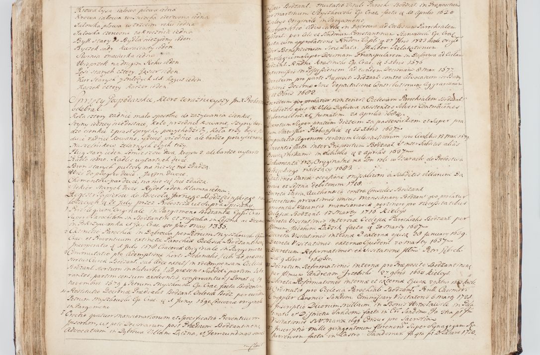 Zdjęcie nr 136 dla obiektu archiwalnego: Visitatio interna et externa ecclesiarum praeposituralium, parachialium, hospitalium et aliorum beneficiorum in decanatibus Bodzantinensi ac Kunoviensi consistentium per me Venceslaum Hieronymum de Bogusławice Sierakowski, pro tunc episcopum Cestrensem, coadiutorem Livoniae et Piltinensis, custodem Coronarum Regni , canonicum Cracoviensem uti tanquam praepositum Kielcensem, praeviis litteris innotescentialibus via cursoria per R.D. Decanos directis anno 1738 die 29 Julii inchoata et successivo anno 1739 die 14 memsis Junii terminata et peracta