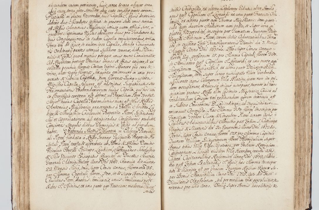 Zdjęcie nr 107 dla obiektu archiwalnego: Visitatio interna et externa ecclesiarum praeposituralium, parachialium, hospitalium et aliorum beneficiorum in decanatibus Bodzantinensi ac Kunoviensi consistentium per me Venceslaum Hieronymum de Bogusławice Sierakowski, pro tunc episcopum Cestrensem, coadiutorem Livoniae et Piltinensis, custodem Coronarum Regni , canonicum Cracoviensem uti tanquam praepositum Kielcensem, praeviis litteris innotescentialibus via cursoria per R.D. Decanos directis anno 1738 die 29 Julii inchoata et successivo anno 1739 die 14 memsis Junii terminata et peracta