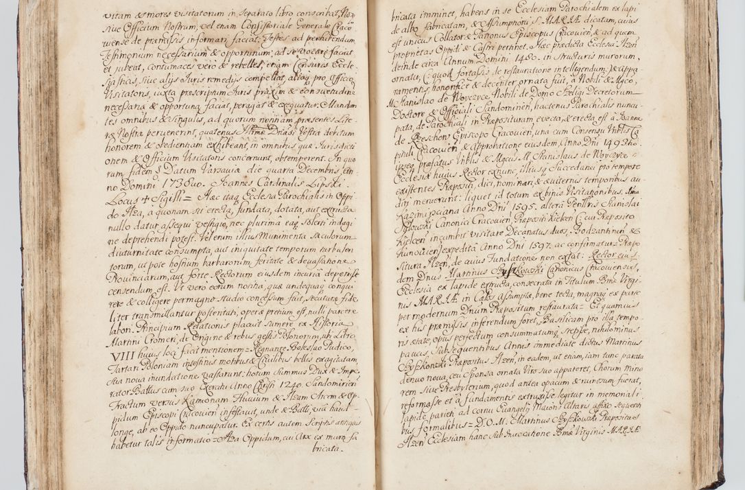 Zdjęcie nr 94 dla obiektu archiwalnego: Visitatio interna et externa ecclesiarum praeposituralium, parachialium, hospitalium et aliorum beneficiorum in decanatibus Bodzantinensi ac Kunoviensi consistentium per me Venceslaum Hieronymum de Bogusławice Sierakowski, pro tunc episcopum Cestrensem, coadiutorem Livoniae et Piltinensis, custodem Coronarum Regni , canonicum Cracoviensem uti tanquam praepositum Kielcensem, praeviis litteris innotescentialibus via cursoria per R.D. Decanos directis anno 1738 die 29 Julii inchoata et successivo anno 1739 die 14 memsis Junii terminata et peracta