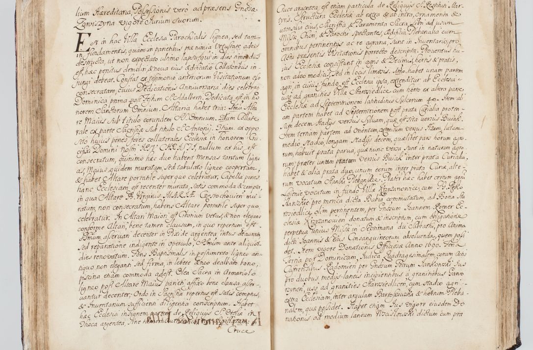 Zdjęcie nr 86 dla obiektu archiwalnego: Visitatio interna et externa ecclesiarum praeposituralium, parachialium, hospitalium et aliorum beneficiorum in decanatibus Bodzantinensi ac Kunoviensi consistentium per me Venceslaum Hieronymum de Bogusławice Sierakowski, pro tunc episcopum Cestrensem, coadiutorem Livoniae et Piltinensis, custodem Coronarum Regni , canonicum Cracoviensem uti tanquam praepositum Kielcensem, praeviis litteris innotescentialibus via cursoria per R.D. Decanos directis anno 1738 die 29 Julii inchoata et successivo anno 1739 die 14 memsis Junii terminata et peracta