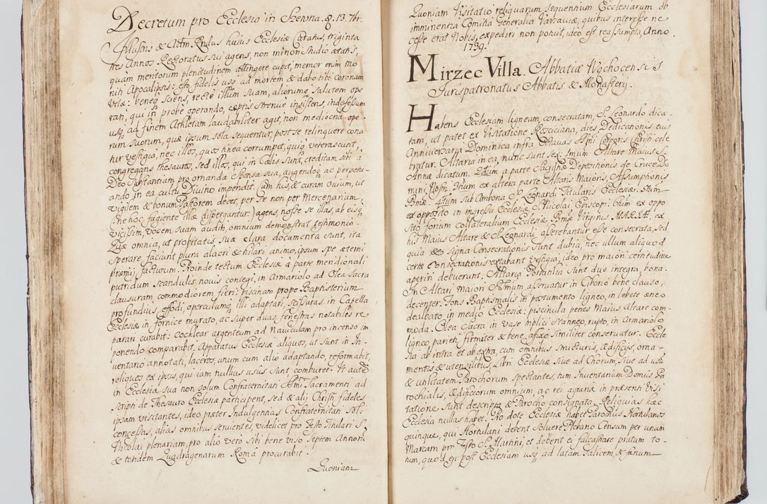 Zdjęcie nr 83 dla obiektu archiwalnego: Visitatio interna et externa ecclesiarum praeposituralium, parachialium, hospitalium et aliorum beneficiorum in decanatibus Bodzantinensi ac Kunoviensi consistentium per me Venceslaum Hieronymum de Bogusławice Sierakowski, pro tunc episcopum Cestrensem, coadiutorem Livoniae et Piltinensis, custodem Coronarum Regni , canonicum Cracoviensem uti tanquam praepositum Kielcensem, praeviis litteris innotescentialibus via cursoria per R.D. Decanos directis anno 1738 die 29 Julii inchoata et successivo anno 1739 die 14 memsis Junii terminata et peracta