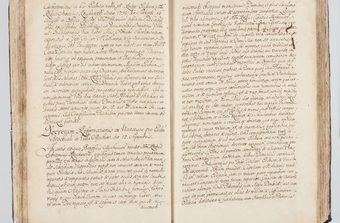Zdjęcie nr 80 dla obiektu archiwalnego: Visitatio interna et externa ecclesiarum praeposituralium, parachialium, hospitalium et aliorum beneficiorum in decanatibus Bodzantinensi ac Kunoviensi consistentium per me Venceslaum Hieronymum de Bogusławice Sierakowski, pro tunc episcopum Cestrensem, coadiutorem Livoniae et Piltinensis, custodem Coronarum Regni , canonicum Cracoviensem uti tanquam praepositum Kielcensem, praeviis litteris innotescentialibus via cursoria per R.D. Decanos directis anno 1738 die 29 Julii inchoata et successivo anno 1739 die 14 memsis Junii terminata et peracta