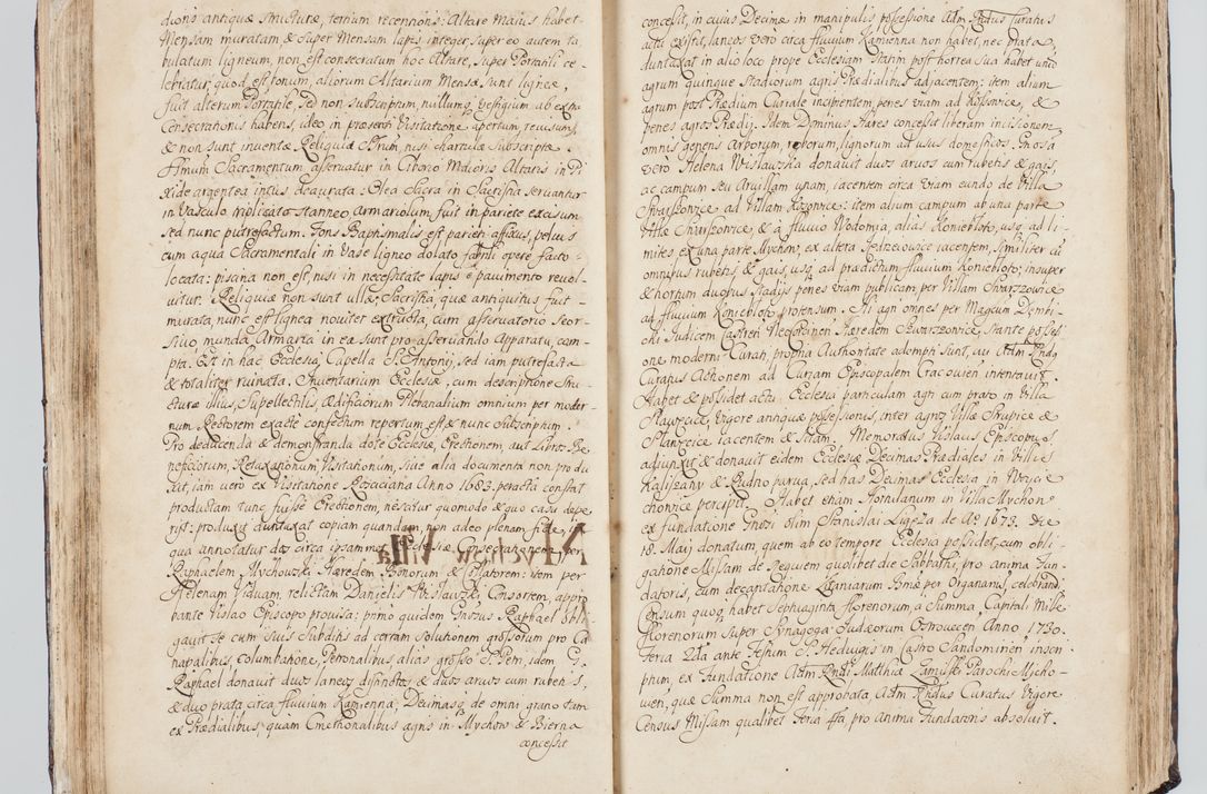 Zdjęcie nr 79 dla obiektu archiwalnego: Visitatio interna et externa ecclesiarum praeposituralium, parachialium, hospitalium et aliorum beneficiorum in decanatibus Bodzantinensi ac Kunoviensi consistentium per me Venceslaum Hieronymum de Bogusławice Sierakowski, pro tunc episcopum Cestrensem, coadiutorem Livoniae et Piltinensis, custodem Coronarum Regni , canonicum Cracoviensem uti tanquam praepositum Kielcensem, praeviis litteris innotescentialibus via cursoria per R.D. Decanos directis anno 1738 die 29 Julii inchoata et successivo anno 1739 die 14 memsis Junii terminata et peracta