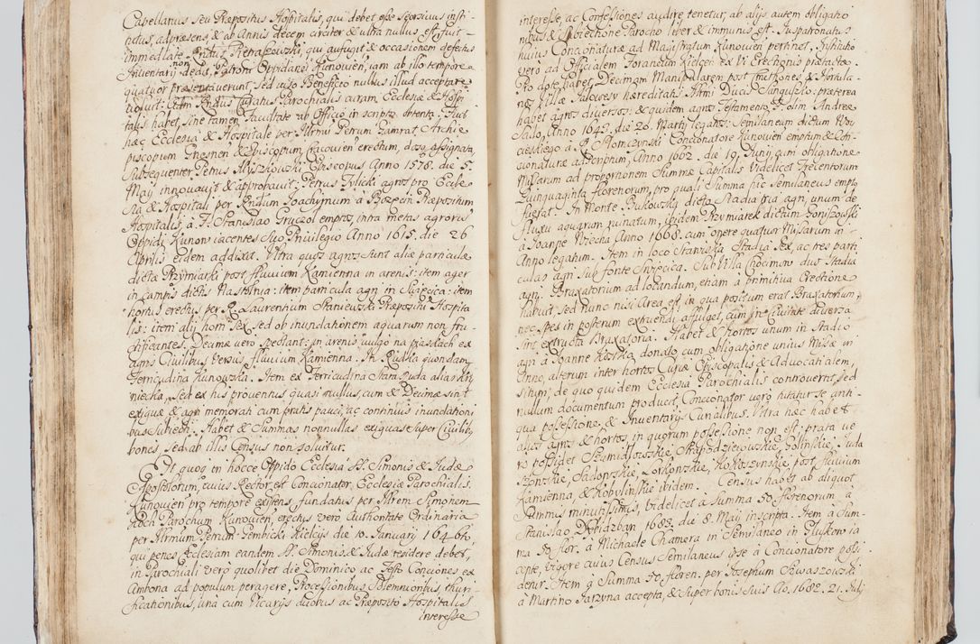 Zdjęcie nr 77 dla obiektu archiwalnego: Visitatio interna et externa ecclesiarum praeposituralium, parachialium, hospitalium et aliorum beneficiorum in decanatibus Bodzantinensi ac Kunoviensi consistentium per me Venceslaum Hieronymum de Bogusławice Sierakowski, pro tunc episcopum Cestrensem, coadiutorem Livoniae et Piltinensis, custodem Coronarum Regni , canonicum Cracoviensem uti tanquam praepositum Kielcensem, praeviis litteris innotescentialibus via cursoria per R.D. Decanos directis anno 1738 die 29 Julii inchoata et successivo anno 1739 die 14 memsis Junii terminata et peracta