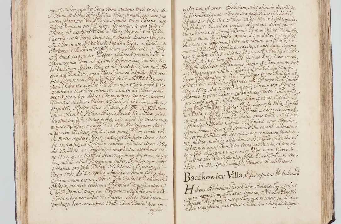 Zdjęcie nr 67 dla obiektu archiwalnego: Visitatio interna et externa ecclesiarum praeposituralium, parachialium, hospitalium et aliorum beneficiorum in decanatibus Bodzantinensi ac Kunoviensi consistentium per me Venceslaum Hieronymum de Bogusławice Sierakowski, pro tunc episcopum Cestrensem, coadiutorem Livoniae et Piltinensis, custodem Coronarum Regni , canonicum Cracoviensem uti tanquam praepositum Kielcensem, praeviis litteris innotescentialibus via cursoria per R.D. Decanos directis anno 1738 die 29 Julii inchoata et successivo anno 1739 die 14 memsis Junii terminata et peracta