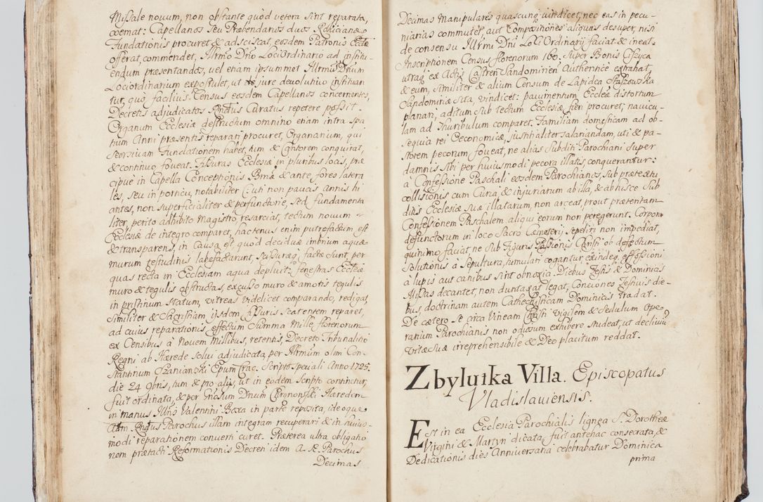 Zdjęcie nr 60 dla obiektu archiwalnego: Visitatio interna et externa ecclesiarum praeposituralium, parachialium, hospitalium et aliorum beneficiorum in decanatibus Bodzantinensi ac Kunoviensi consistentium per me Venceslaum Hieronymum de Bogusławice Sierakowski, pro tunc episcopum Cestrensem, coadiutorem Livoniae et Piltinensis, custodem Coronarum Regni , canonicum Cracoviensem uti tanquam praepositum Kielcensem, praeviis litteris innotescentialibus via cursoria per R.D. Decanos directis anno 1738 die 29 Julii inchoata et successivo anno 1739 die 14 memsis Junii terminata et peracta