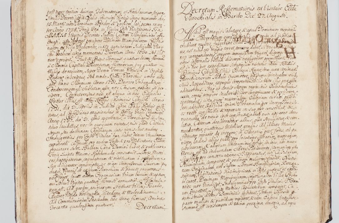 Zdjęcie nr 64 dla obiektu archiwalnego: Visitatio interna et externa ecclesiarum praeposituralium, parachialium, hospitalium et aliorum beneficiorum in decanatibus Bodzantinensi ac Kunoviensi consistentium per me Venceslaum Hieronymum de Bogusławice Sierakowski, pro tunc episcopum Cestrensem, coadiutorem Livoniae et Piltinensis, custodem Coronarum Regni , canonicum Cracoviensem uti tanquam praepositum Kielcensem, praeviis litteris innotescentialibus via cursoria per R.D. Decanos directis anno 1738 die 29 Julii inchoata et successivo anno 1739 die 14 memsis Junii terminata et peracta