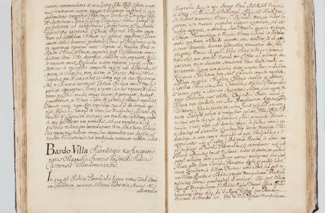 Zdjęcie nr 63 dla obiektu archiwalnego: Visitatio interna et externa ecclesiarum praeposituralium, parachialium, hospitalium et aliorum beneficiorum in decanatibus Bodzantinensi ac Kunoviensi consistentium per me Venceslaum Hieronymum de Bogusławice Sierakowski, pro tunc episcopum Cestrensem, coadiutorem Livoniae et Piltinensis, custodem Coronarum Regni , canonicum Cracoviensem uti tanquam praepositum Kielcensem, praeviis litteris innotescentialibus via cursoria per R.D. Decanos directis anno 1738 die 29 Julii inchoata et successivo anno 1739 die 14 memsis Junii terminata et peracta