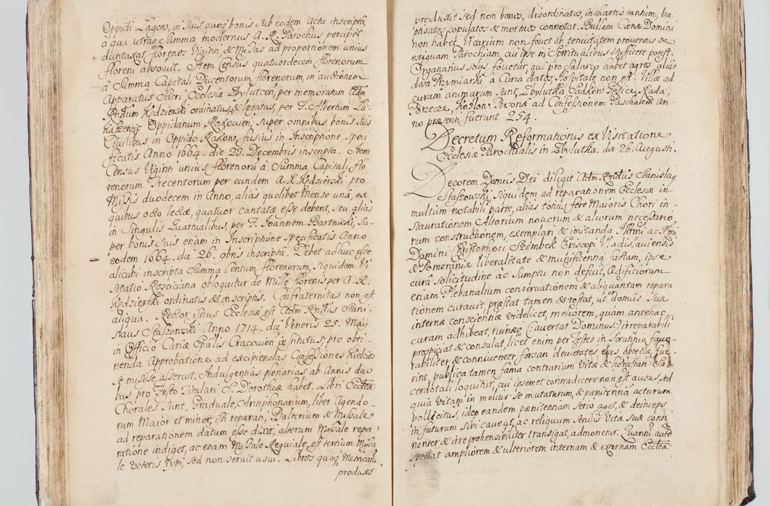 Zdjęcie nr 62 dla obiektu archiwalnego: Visitatio interna et externa ecclesiarum praeposituralium, parachialium, hospitalium et aliorum beneficiorum in decanatibus Bodzantinensi ac Kunoviensi consistentium per me Venceslaum Hieronymum de Bogusławice Sierakowski, pro tunc episcopum Cestrensem, coadiutorem Livoniae et Piltinensis, custodem Coronarum Regni , canonicum Cracoviensem uti tanquam praepositum Kielcensem, praeviis litteris innotescentialibus via cursoria per R.D. Decanos directis anno 1738 die 29 Julii inchoata et successivo anno 1739 die 14 memsis Junii terminata et peracta
