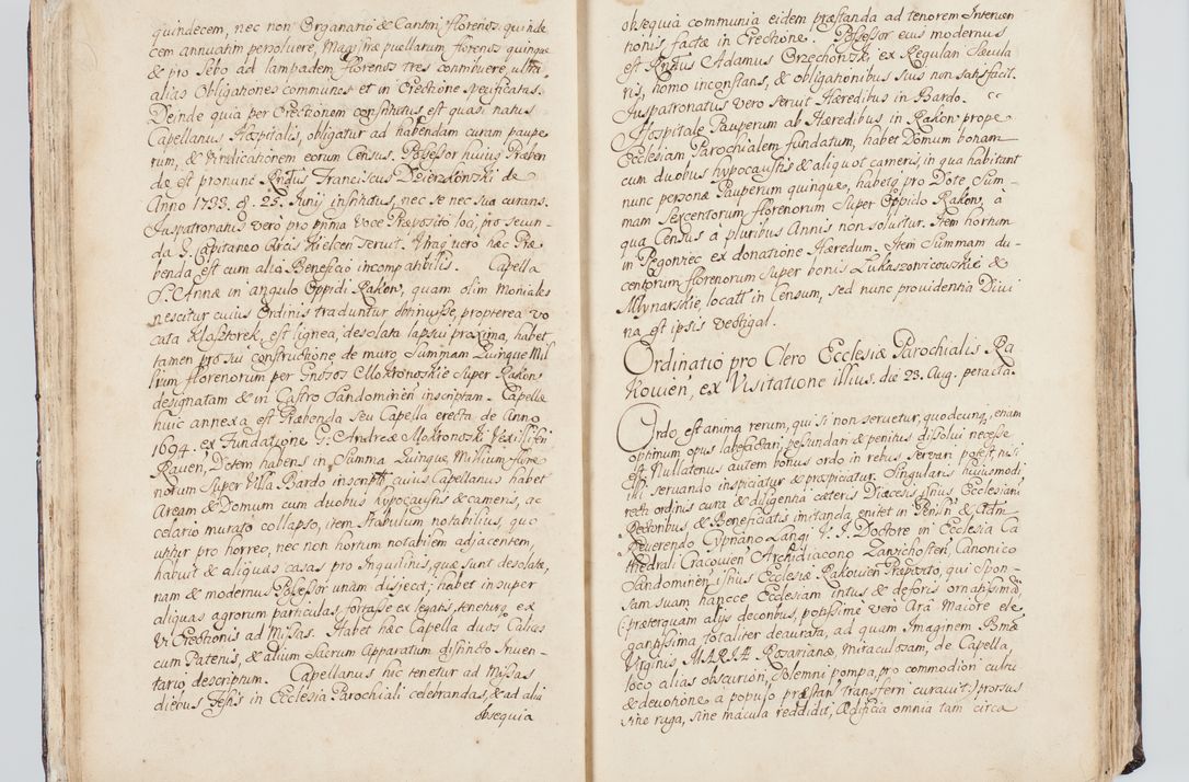 Zdjęcie nr 53 dla obiektu archiwalnego: Visitatio interna et externa ecclesiarum praeposituralium, parachialium, hospitalium et aliorum beneficiorum in decanatibus Bodzantinensi ac Kunoviensi consistentium per me Venceslaum Hieronymum de Bogusławice Sierakowski, pro tunc episcopum Cestrensem, coadiutorem Livoniae et Piltinensis, custodem Coronarum Regni , canonicum Cracoviensem uti tanquam praepositum Kielcensem, praeviis litteris innotescentialibus via cursoria per R.D. Decanos directis anno 1738 die 29 Julii inchoata et successivo anno 1739 die 14 memsis Junii terminata et peracta