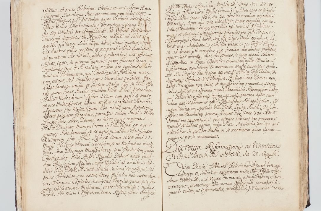 Zdjęcie nr 44 dla obiektu archiwalnego: Visitatio interna et externa ecclesiarum praeposituralium, parachialium, hospitalium et aliorum beneficiorum in decanatibus Bodzantinensi ac Kunoviensi consistentium per me Venceslaum Hieronymum de Bogusławice Sierakowski, pro tunc episcopum Cestrensem, coadiutorem Livoniae et Piltinensis, custodem Coronarum Regni , canonicum Cracoviensem uti tanquam praepositum Kielcensem, praeviis litteris innotescentialibus via cursoria per R.D. Decanos directis anno 1738 die 29 Julii inchoata et successivo anno 1739 die 14 memsis Junii terminata et peracta