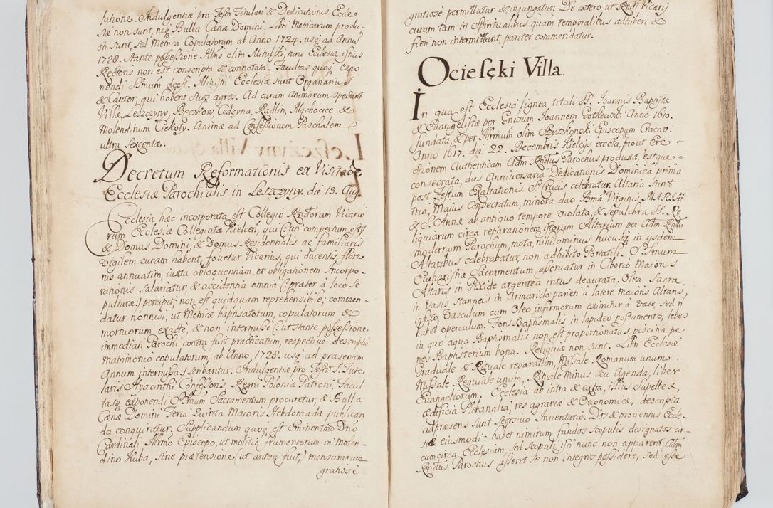 Zdjęcie nr 40 dla obiektu archiwalnego: Visitatio interna et externa ecclesiarum praeposituralium, parachialium, hospitalium et aliorum beneficiorum in decanatibus Bodzantinensi ac Kunoviensi consistentium per me Venceslaum Hieronymum de Bogusławice Sierakowski, pro tunc episcopum Cestrensem, coadiutorem Livoniae et Piltinensis, custodem Coronarum Regni , canonicum Cracoviensem uti tanquam praepositum Kielcensem, praeviis litteris innotescentialibus via cursoria per R.D. Decanos directis anno 1738 die 29 Julii inchoata et successivo anno 1739 die 14 memsis Junii terminata et peracta